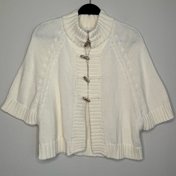 Ann Taylor Loft Cotton‎ Knit Toggle Sweater- Sz S - Picture 1 of 6